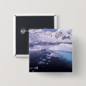 Antarktis Expedition durch Eisschilde Button (Vorne & Hinten)