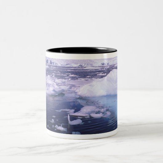 Antarktis Expedition durch Eisschilde Zweifarbige Tasse (Mittel)