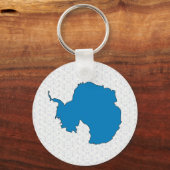 Antarktis Flag Karte Schlüsselanhänger (Vorderseite)