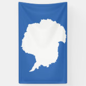 Antarktis-Flagge Banner (Vertikal)