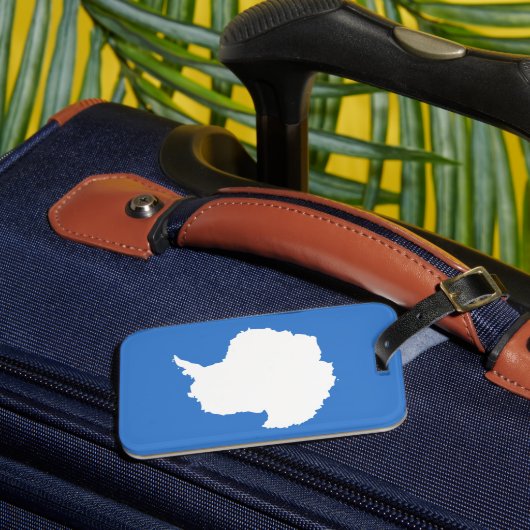 Antarktis-Flagge Gepäckanhänger (Vorderseite Insitu 3)