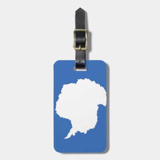 Antarktis-Flagge Gepäckanhänger (Vorderseite vertikal)