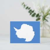 Antarktis-Flagge Postkarte (Stehend Vorderseite)