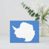 Antarktis-Flagge Postkarte (Stehend Vorderseite)