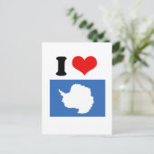 Antarktis-Flagge Postkarte (Stehend Vorderseite)