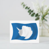 Antarktis-Flagge Postkarte (Stehend Vorderseite)