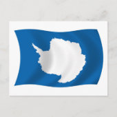 Antarktis-Flagge Postkarte (Vorderseite)