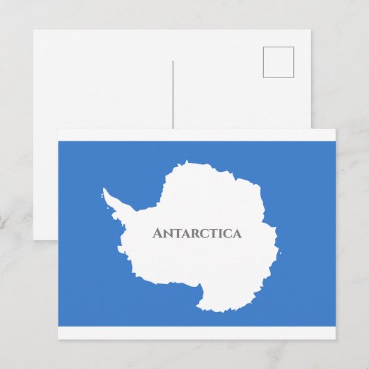 Antarktis-Flagge Postkarte (Vorne/Hinten)