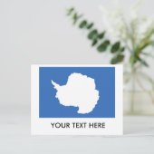 Antarktis-Flagge Postkarte (Stehend Vorderseite)