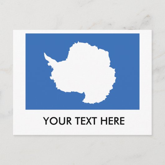 Antarktis-Flagge Postkarte (Vorderseite)