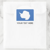 Antarktis-Flagge Runder Aufkleber (Tasche)