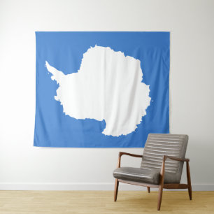 Antarktis-Flagge Wandteppich