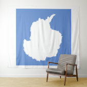 Antarktis-Flaggenemblem Wandteppich (Beispiel (Horizontal))