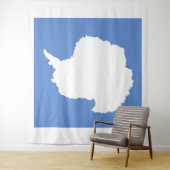Antarktis-Flaggenemblem Wandteppich (Beispiel)
