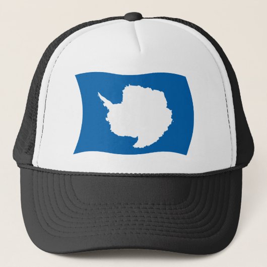 Antarktis-Flaggenhut Truckerkappe (Vorderseite)