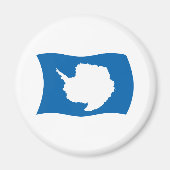 Antarktis-Flaggenmagnet Magnet (Vorne)