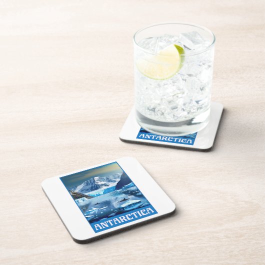 Antarktis Getränkeuntersetzer (Rechte Seite)