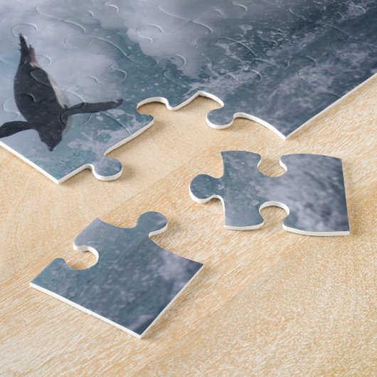 Antarktis, Insel Paulet. Adelie Pinguine Puzzle (Seite)