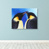 Antarktis, Kaiserpinguine Leinwanddruck (Insitu (Holzboden))