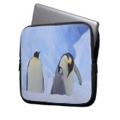 Antarktis. Kaiserpinguine und Küken Laptopschutzhülle (Vorderseite Links)