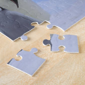 Antarktis. Kaiserpinguine und Küken Puzzle (Seite)