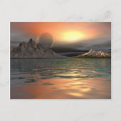 Antarktis Moon Postkarte (Vorderseite)