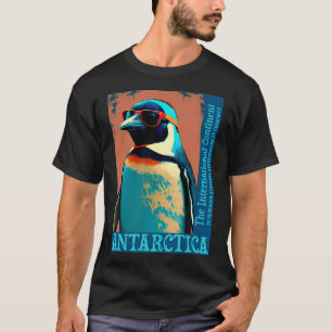 Antarktis Niedlicher Cooler Pinguin Antarktis Fors T-Shirt