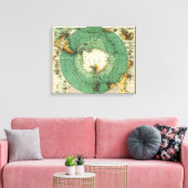 Antarktis PanoramakarteAntarktis Leinwanddruck (Insitu (Wohnzimmer))