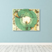 Antarktis PanoramakarteAntarktis Leinwanddruck (Insitu (Holzboden))