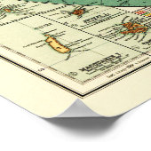 Antarktis PanoramakarteAntarktis Poster (Ecke)