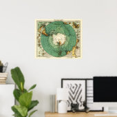 Antarktis PanoramakarteAntarktis Poster (Heimbüro)
