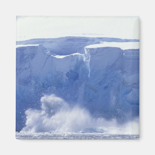 Antarktis, Paradise Bay, Massive Wellenformen Magnet (Vorne)