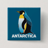 Antarktis Penguin Button (Vorderseite)