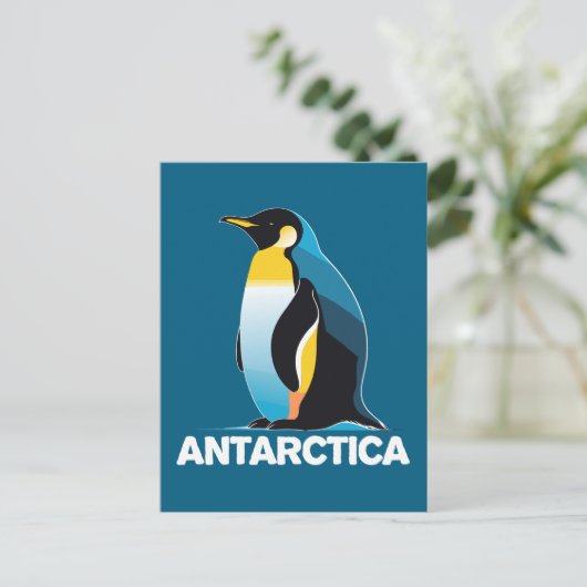 Antarktis Penguin Postkarte (Stehend Vorderseite)
