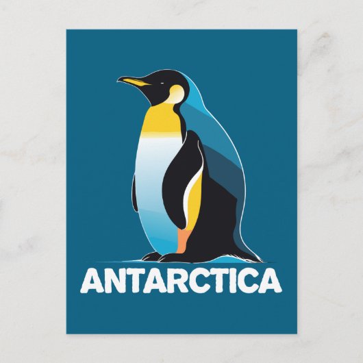 Antarktis Penguin Postkarte (Vorderseite)