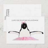 Antarktis Personalisiert Stationerie Dankeskarte (Vorne/Hinten)