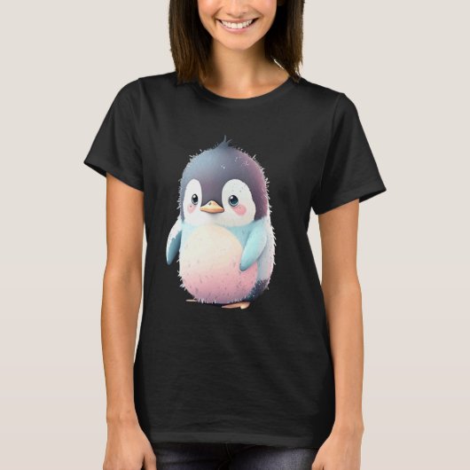 Antarktis Pinguin Fans Niedlicher Pinguin T-Shirt (Vorderseite)