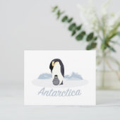 Antarktis Pinguine Postkarte (Stehend Vorderseite)