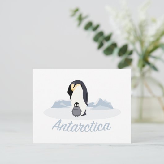 Antarktis Pinguine Postkarte (Stehend Vorderseite)