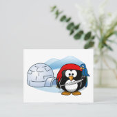 Antarktis Pitate Penguin Postkarte (Stehend Vorderseite)