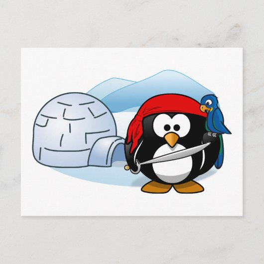 Antarktis Pitate Penguin Postkarte (Vorderseite)