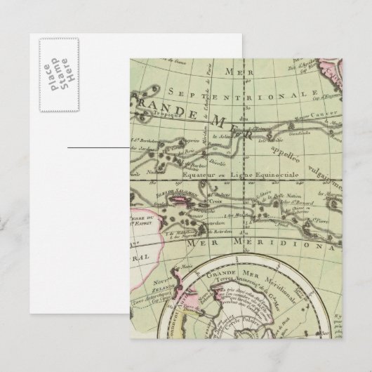 Antarktis Postkarte (Vorne/Hinten)