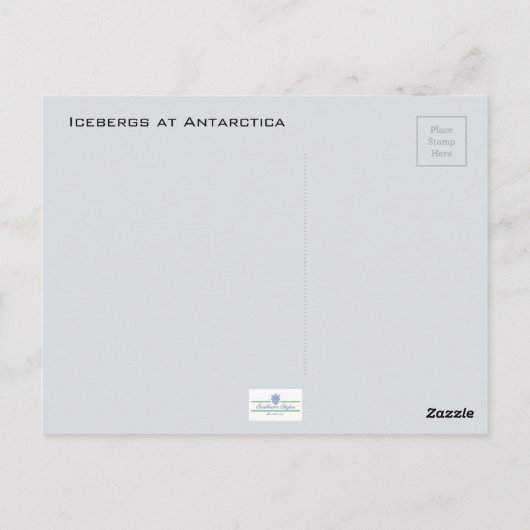 Antarktis Postkarte (Rückseite)