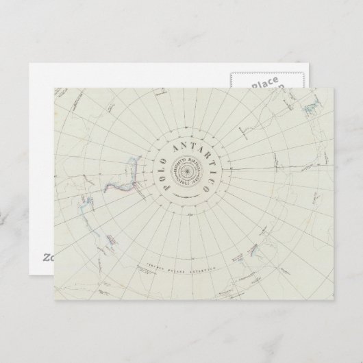 Antarktis Postkarte (Vorne/Hinten)