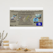 Antarktis Pyramidenstädte 3 Poster (Küche)