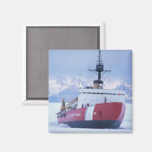 Antarktis, Ross Island, McMurdo Station, USCG Magnet (Vorderseite/Rückseite)