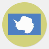 Antarktis Runder Aufkleber (Vorderseite)