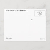 Antarktis Satellitenbild Postkarte (Rückseite)