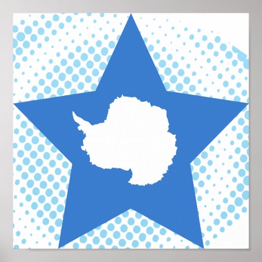 Antarktis-Star Poster (Vorne)