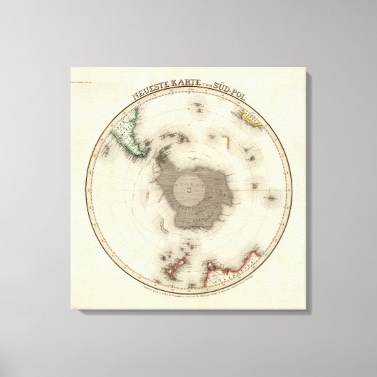 Antarktis, Südhalbkugel Leinwanddruck (Vorderseite)